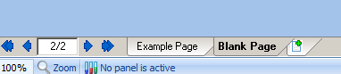 图T28.11   Selecting the Blank Page Tab (选中空白页标签卡)